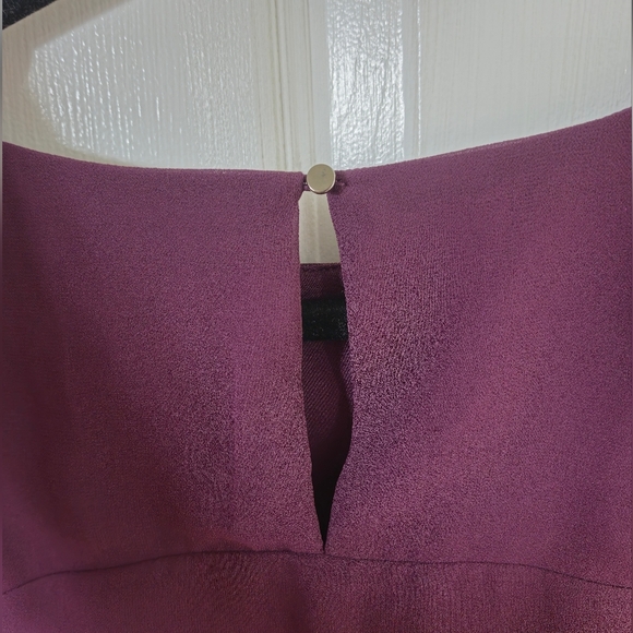 Reitmans Size M Elegant Purple Chiffon  Dress - Picture 5 of 8